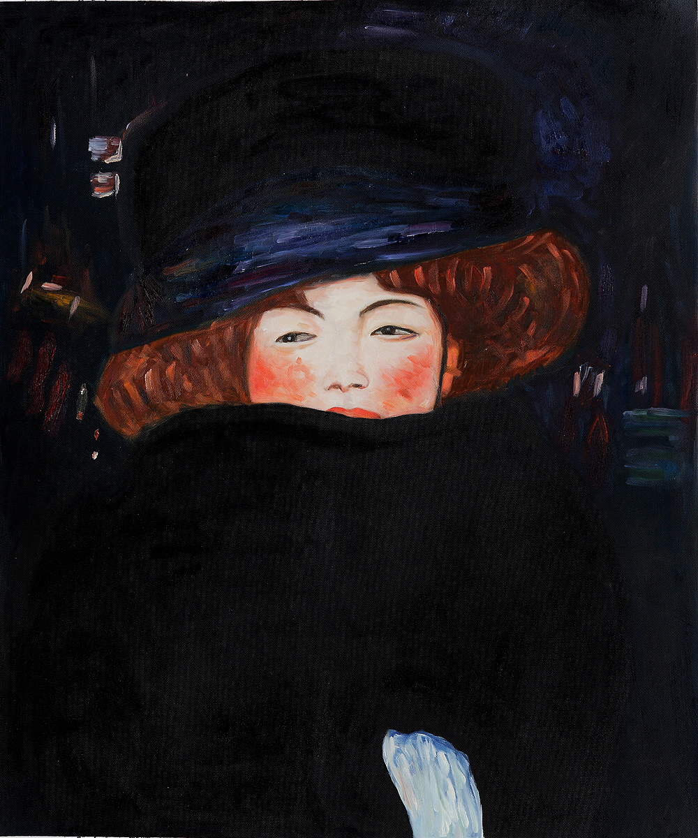 Lady with Hat by Gustav Klimt